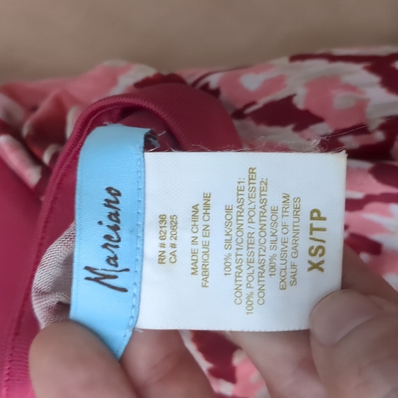 Marciano Kenya geometric print halter top in red/coral - Picture 4 of 4